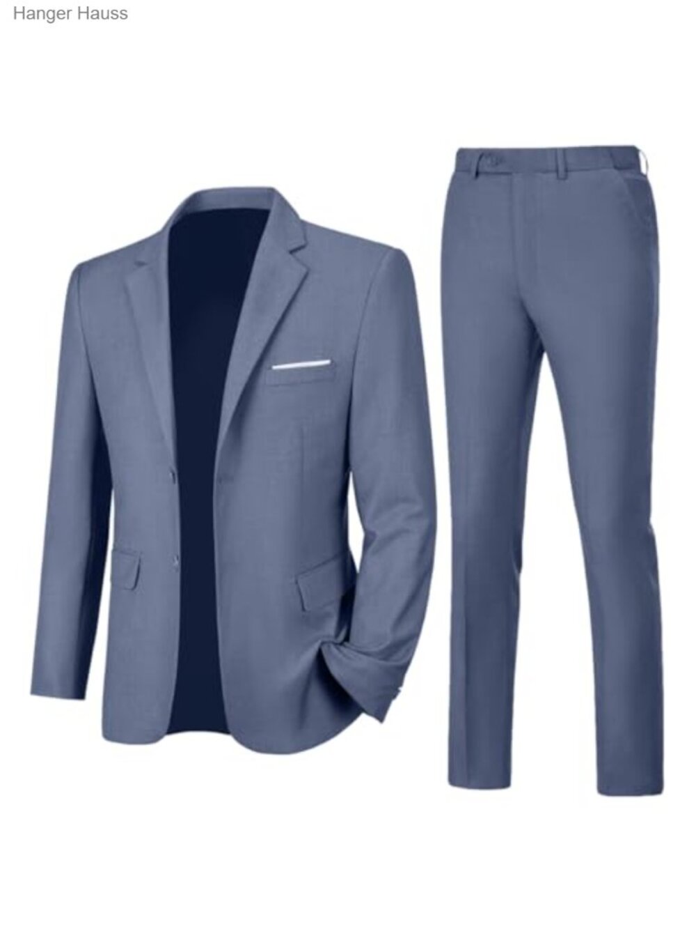 Mens 2 Piece Slim Fit Suit Set Two Button Notch Lapel Tuxedo